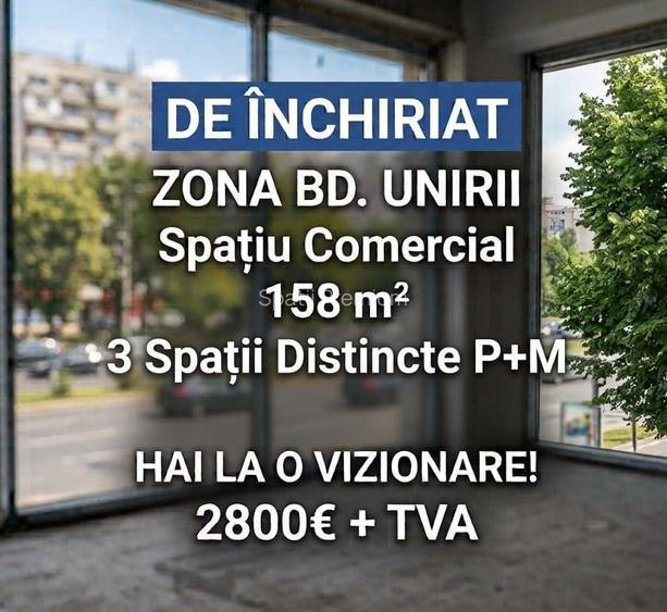Spațiu comercial · 158 mp · Unirii