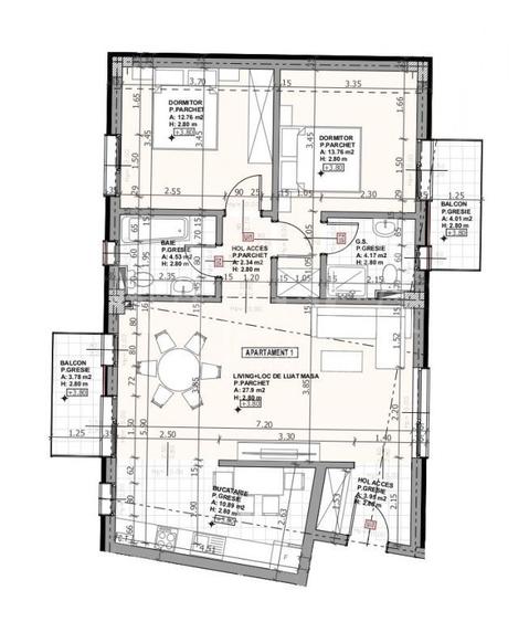 Apartament 3 camere de vanzare in Someseni, Cluj Napoca