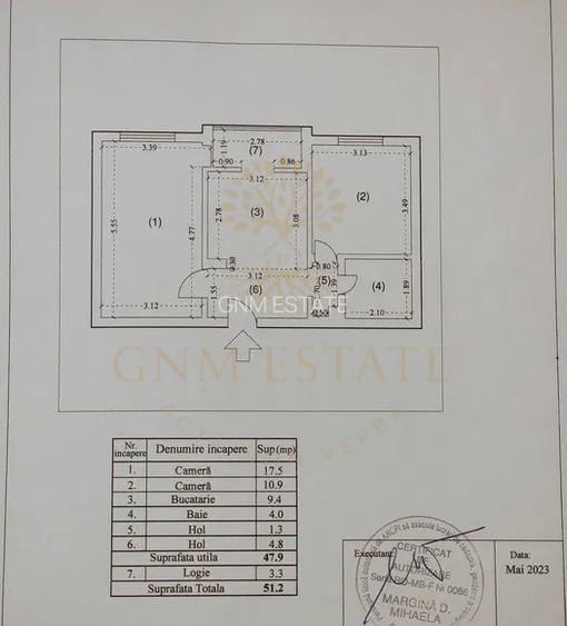 2 Camere Et.5/8 Centrala Proprie An Constructie 1980 Metrou Gorjului - 5