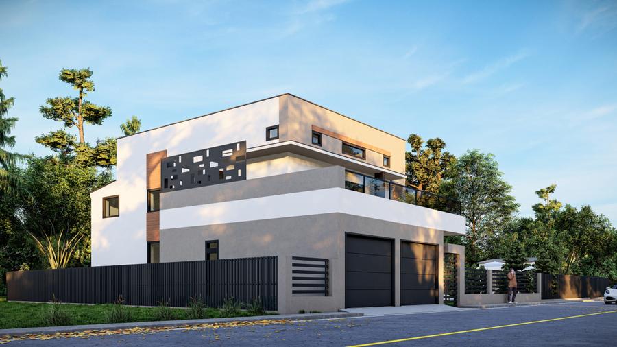 Casa foarte spectaculoasa 300mp | Teren 900mp | Balotesti | La alb