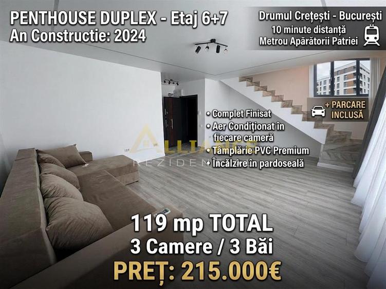 Penthouse - 119mp - 10 minute metrou Apărătorii patriei + PARCARE - 21
