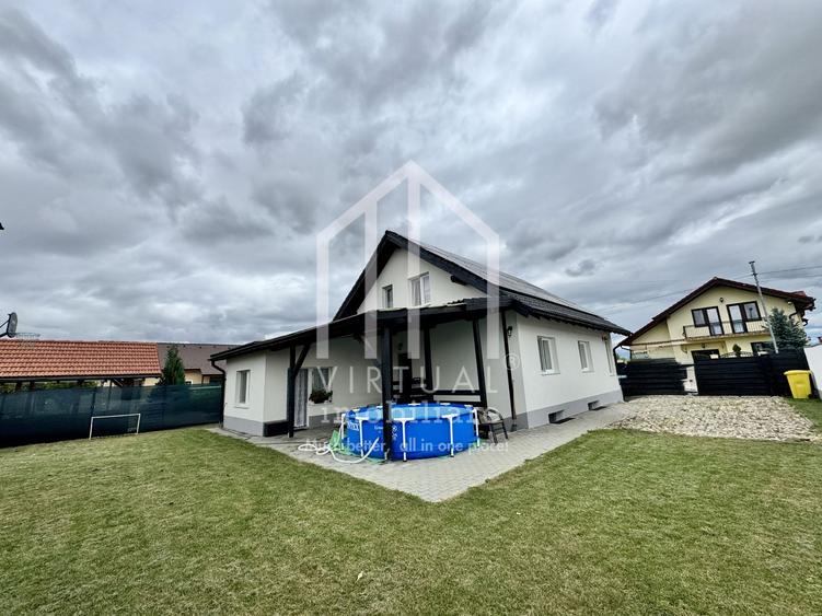 Casa cu 5 camere, 460mp teren, mobilata si utilata, demisol, Cristian