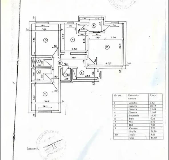Drumul Sarii Aleea Platanului 3 camere 82 mp etaj 2/4 Bloc 1988