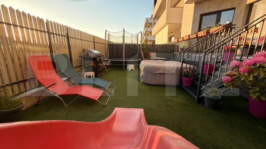 Apartament 3 camere cu gradina, terasa si parcare langa Baza Sportiva Floresti