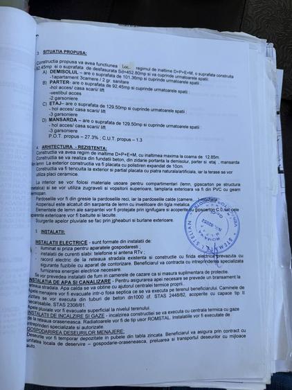Teren 338mp, cu proiect bloc garsoniere D+P+E+M - Sinaia