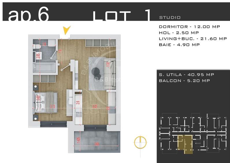 Apartament 2 camere -Theodor Pallady-Sector 3-Parcare Gratis - 1