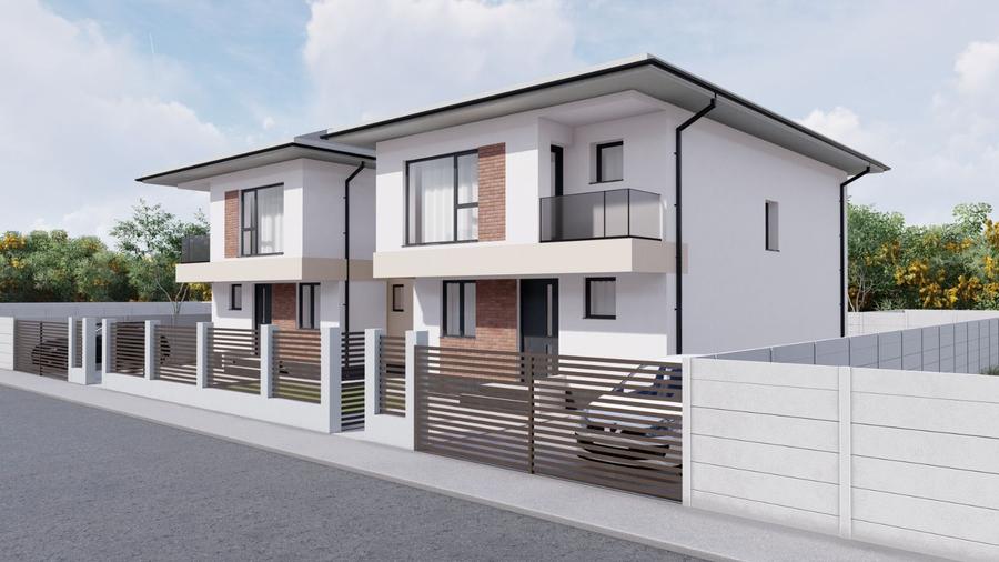 Vila moderna-Teren 300 mp-Stradal-Finisaje moderne