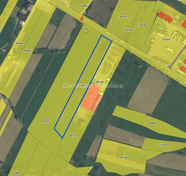 Teren intravilan 6717 mp cu deschidere la E60 de vanzare in Auseu, Bihor - 2