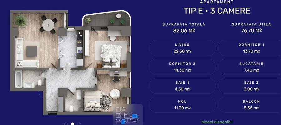Apartament 3 CD, 82mp