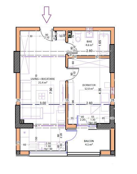 Studio 44mp ~ Bloc Nou, Zona linistita, Parc, Metrou M2 - 4