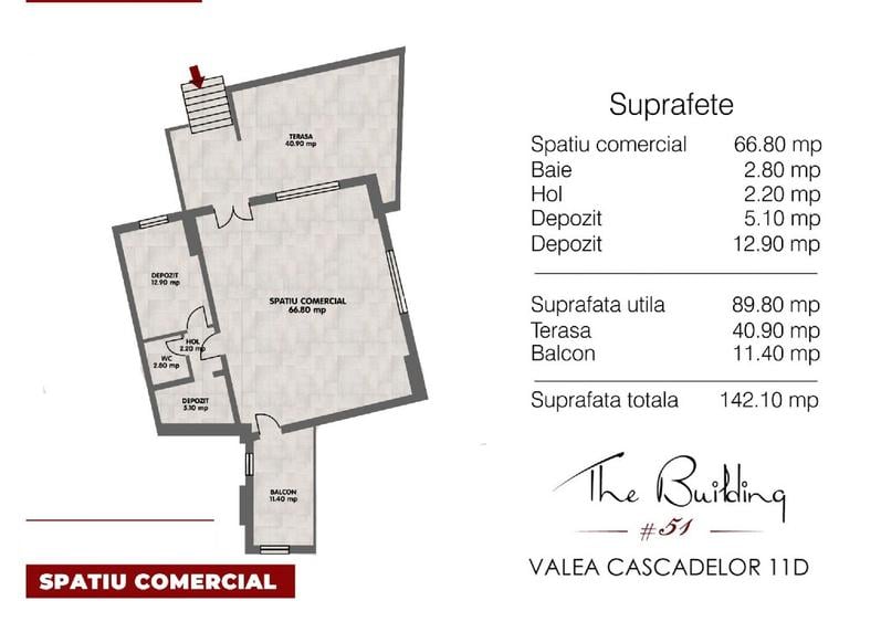 Proprietar | Spațiu comercial 206 mp + terase 78 mp | Valea Cascadelor - 3