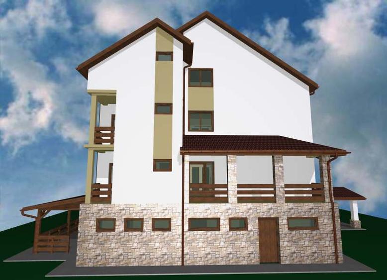 CASA LA ROSU CU PROIECT PENSIUNE - 712 MP