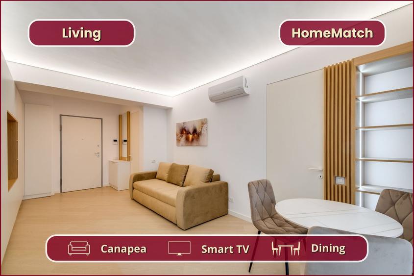 Cortina North || 2 camere || Amenajat cu designer || Comision 0%