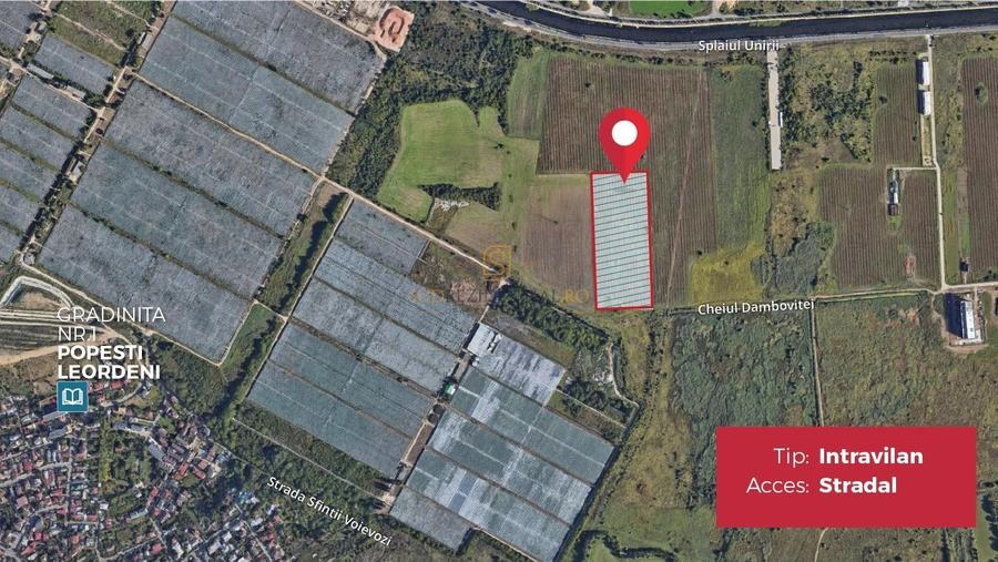 Teren intravilan 9.996 mp, Popesti-Leordeni–investitie imobiliara