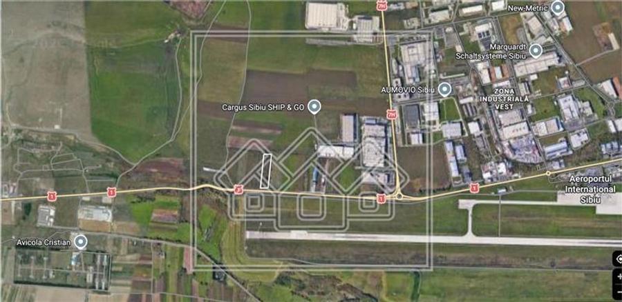 Teren extravilan - 14800 mp - Zona Industriala Vest