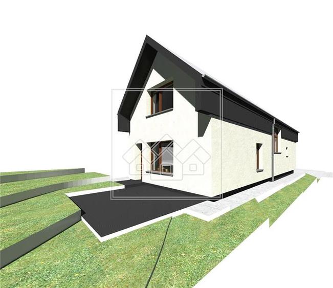 Casa individuala, cu 129 mp utili si teren de 328 mp