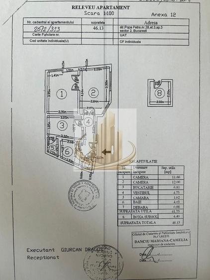 2 Camere Central | Moșilor – Cartierul Armenesc , 46 MP, DE VANZARE