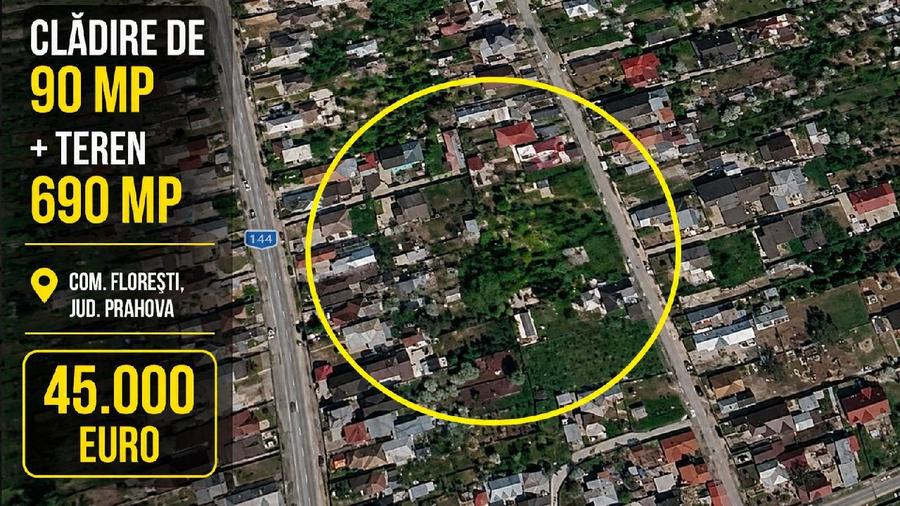 Casa 90mp+ Teren 690mp, Floresti, Prahova