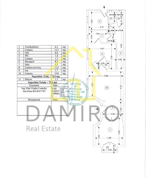 Apartament 3 camere 11 Iunie Blvd.Regina Maria Unirii Pta.Constitutiei