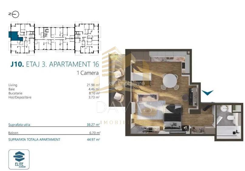 Apartament semifinisat de vânzare | Elite Junior | Fabricii | Oportunitate - 3
