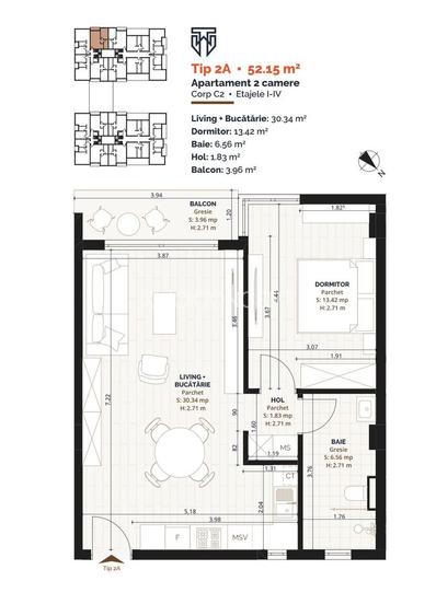 Comision 0 - Dezvoltator vinde ap. 2 camere in bloc PREMIUM cu lift! - 1