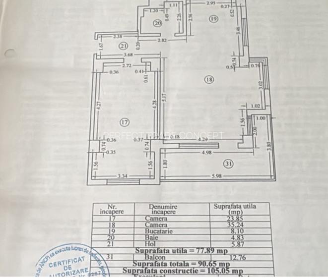 Statiunea Mamaia Zona Hotel Dorna Apartament 2 camere mobilat utilat si parcare - 18