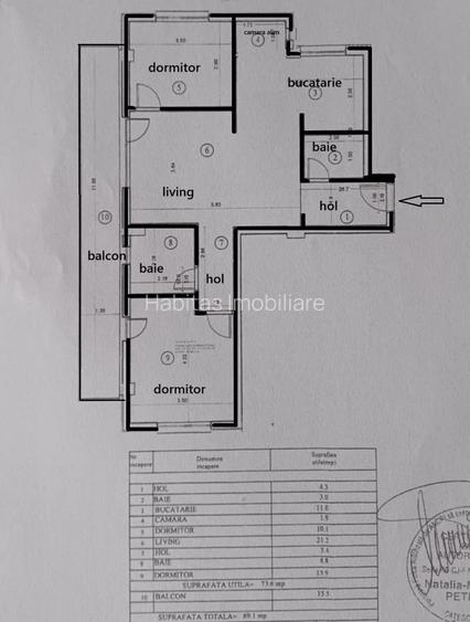COMISION 0%Apartament 3 camere 74 mp , parcare Floresti str Sub Cetate - 7