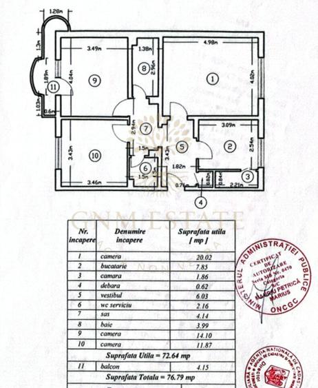3 Camere Et. 5/8 | Centrala Prorie | Zona Vitan Mall - Metrou Mihai Bravu