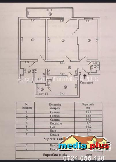 Apartament 3 camere decomandat – Micro 39 - 9