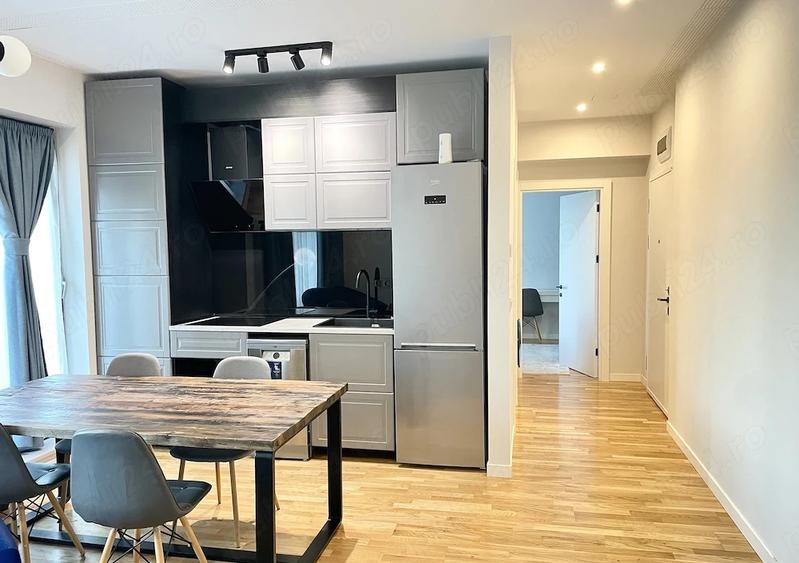Apartament de 2 camere, 60 mp, incalzire prin pardoseala, terasa, zona Baneasa