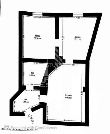 Apartament 2 camere,curte comuna,zona Lunei - 17