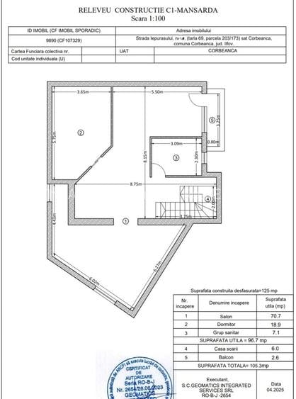 Casa individuala armonioasa -7 camere  -Corbeanca, str. Iepurasului - 60