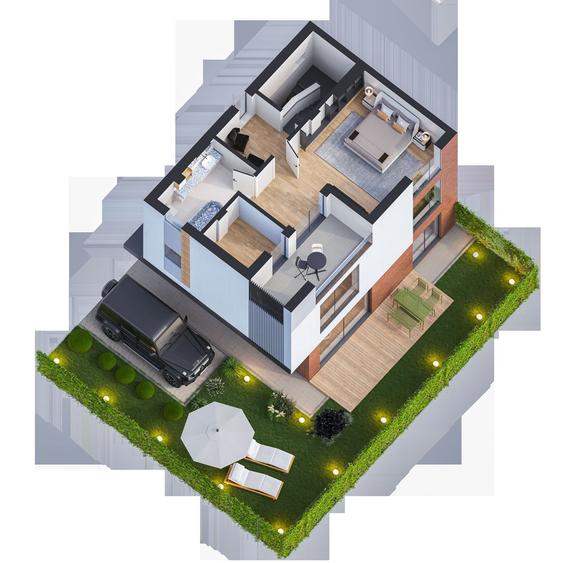 COMPLEX VILE PREMIU / 132MP UTILI + GRADINA+2 LOCURI DE PARCARE!