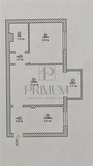 Girocului - 2 Camere - Etaj 3 - Bloc Izolat Termic - AC