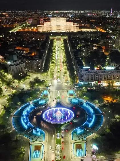 PALATUL PARLAMENTULUI, BD. UNIRII, FANTANI, BLOC 1989