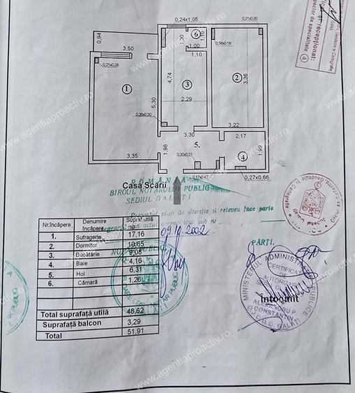 Apartament cu 2 camere, decomandat, Micro 18, Etaj 3, lângă Dunărea Mall