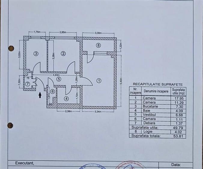Apartament 2 camere decomandat Stefan cel Mare