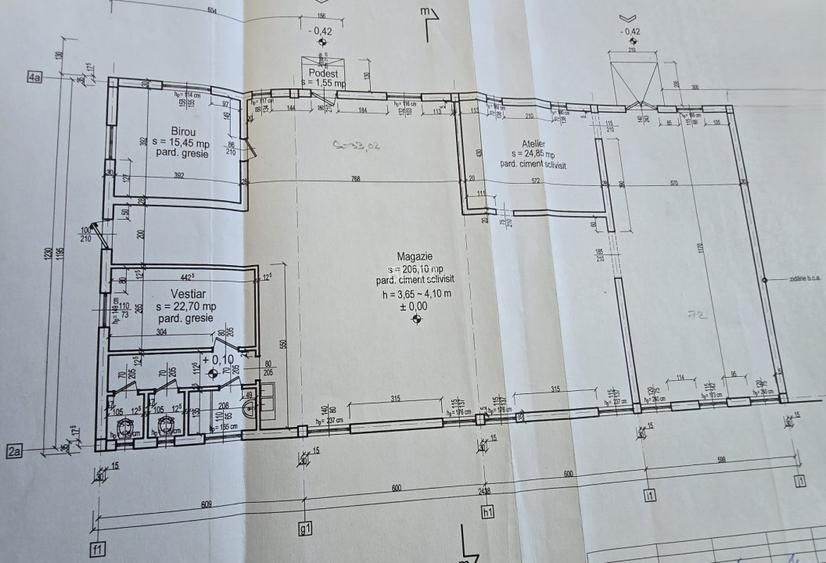 Hale industriale 561 mp, teren 2.827 mp – posibilă achiziție cu firmă