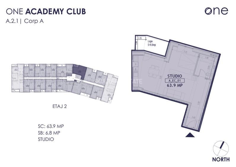 Studio de vanzare // ONE Academy Club - 1