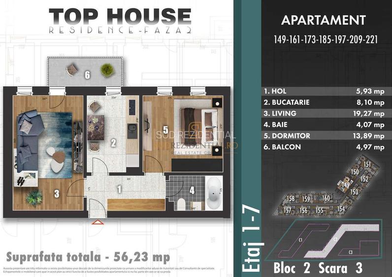 Apartament modern, 2 camere, locuinta bine compartimentata, Sector 4 - 1