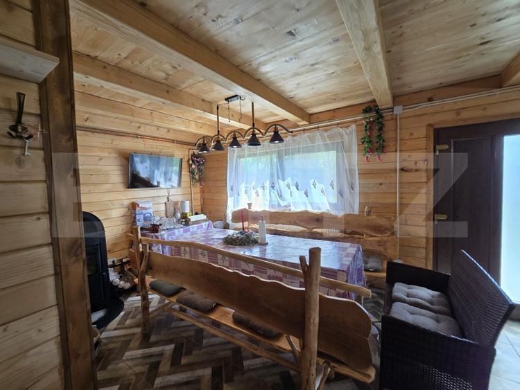 Cabană lemn cu 4 dormitoare, 120mp, teren intravilan de 1250mp - 6