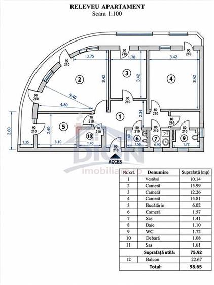 Decebal 3 camere,