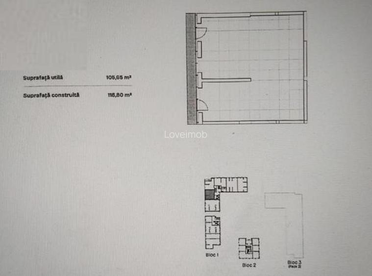 Spațiu comercial 105 mp, vitrină 10 ml, 2 locuri de parcare, Bd Ghencea - 2