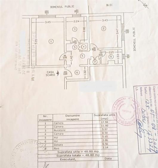 Exclusivitate !!! Apartament 2 camere conf  1 dec zona Micro 5