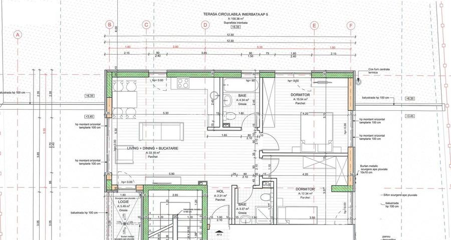 Apartament cu 3 camere in Plopilor cu gradina de 100 m2 - 2