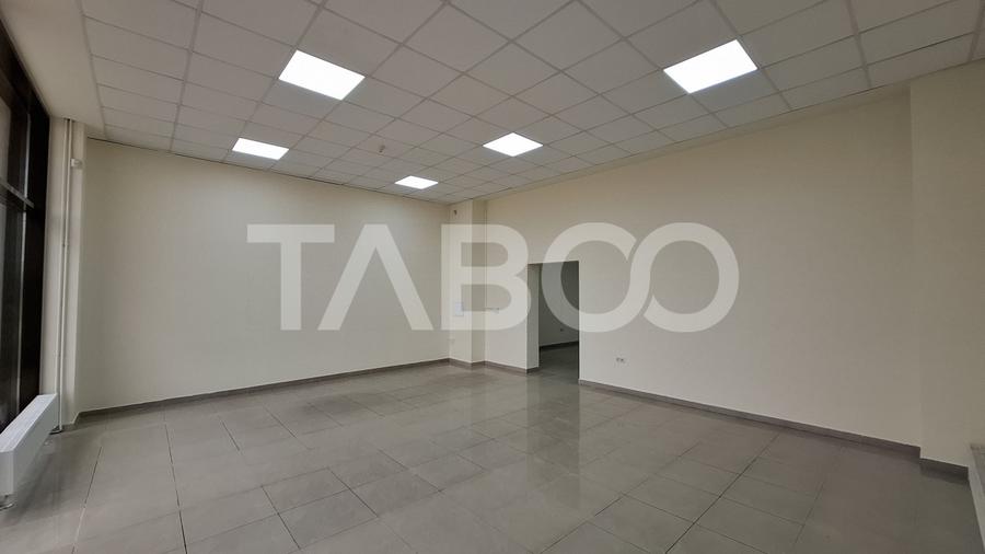 Spatiu comercial cu 2 camere 132 mpu parter cu vad auto Turnisor Sibiu