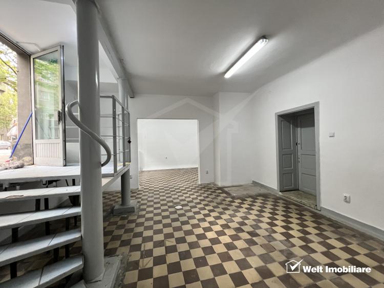Spatiu comercial cu geamuri la str. Horea, partial demisol