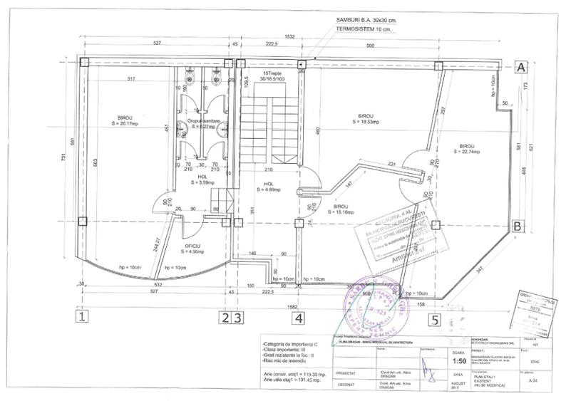 Clădire 418 mp utilă (închiriere completa sau pe etaje), Zona Brancoveanu