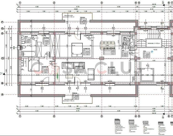 Penthouse 3 camere | 103 mp utili + 2 terase 50 mp | Borhanci