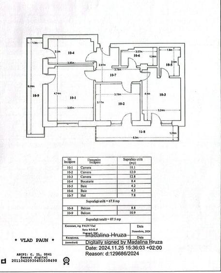 Apartament 3 camere decomandat-2 Bai-Titan-Pallady-Mobilat - 1